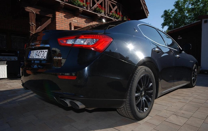 Maserati Ghibli cena 115497 przebieg: 78000, rok produkcji 2015 z Tarnogród małe 781